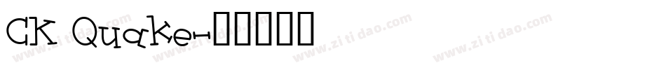 CK Quake字体转换